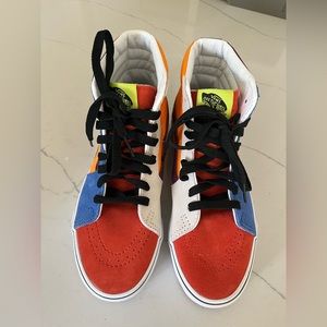 Youth size 5Y Vans high tops. Worn once. Smoke free home